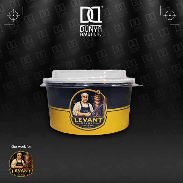 16OZ 470CC علب دائرية